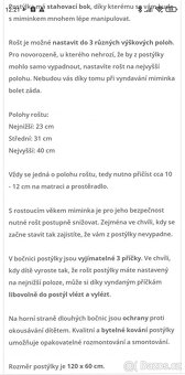 Dětská postýlka i s matrací - 3