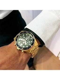 Pánské hodinky Armani Gold Stainless - 3