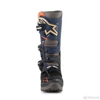 boty TECH 7 ENDURO DRYSTAR, ALPINESTARS (modrá/šedá/oranžová - 3