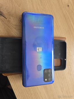 SAMSUNG A21s modrý (prasklý displej) + kryt - 3