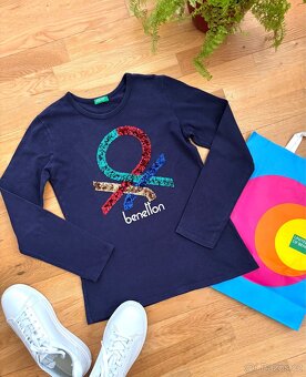 BENETTON JAKO NOVÉ krásné tričko 146-150, 10-11r - 3