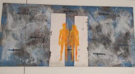 Prodám obraz K. Kotrle rozměr cca. 100 x 60 cm 1974 - 3