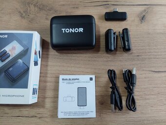Duální bezdrátové klopové mikrofony TONOR TL350 USB-C - 3