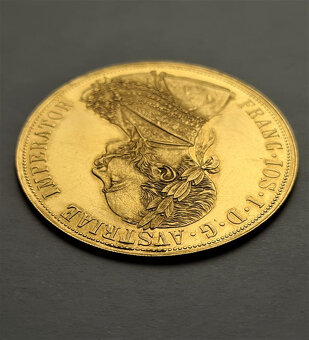 Zlatý R-U 4 Dukát 1873, velmi vzácný, TOP stav. - 3