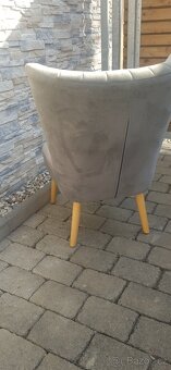 Křeslo šedé barvy - 3