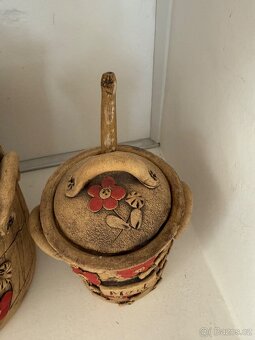 Keramická sada dóz na čaj a med - 3