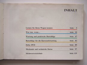 Lancia Delta - Betriebsanleitung - NÁVOD K OBSLUZE - 3
