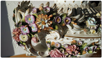1911 - Porcelánová ornamentální váza - váza potpourri v neor - 3