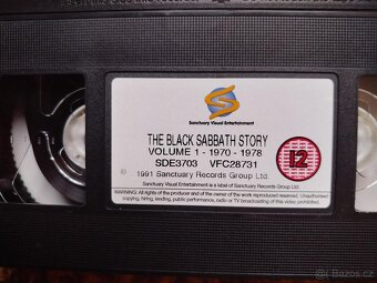 VHS Black Sabbath - The Black Sabbath Story Vol. 1 - 3
