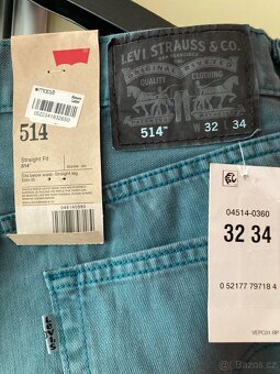 Nové pánské džíny Levi's 514 Straight Fit W32/L34 - 3