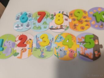 Tooky Toy dřevěné puzzle s čísly - 3