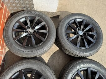 NOVÉ Alu 16" 5x100, škoda ALARIS BLACK letní Kamiq, Scala - 3