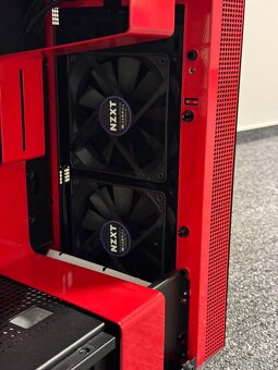 NZXT H400 Black / Red - mATX case červená - 3