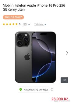 iPhone 16 Pro 256GB NOVÝ - 3