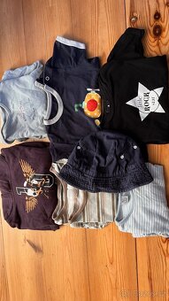 Oblečení modré barvy 80-86 - 3