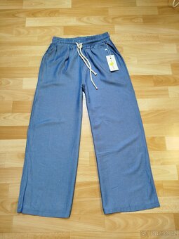 NOVÉ letní široké kalhoty vel S/M Made in Italy - 3