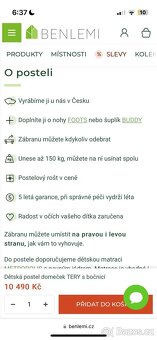 Postel domek šedý - 3