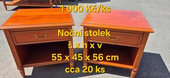 Psací, konferenční, noční, toaletní stůl a další - 3