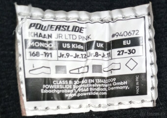 Kolečkové brusle Powerslide Khaan JR PINK EU 27-30 - 3