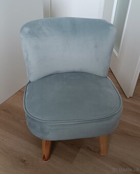 Dětské sametové křesílko Lil Sofa, super stav a cena - 3