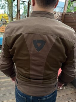 Bunda na motorku Revit Vigor 2 – tmavě zelená, vel. L – TOP - 3