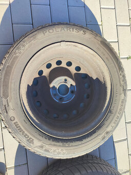 4 x Zimní pneumatiky Barum - 185/60 R14 T + plechové disky - 3