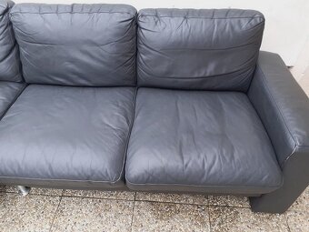 rohová sedačka-sedací souprava pravá kůže - 3