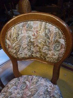 Židle masivní jídelní 4 kusy - pěkný stav - 3