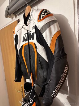 Dvoudílná kožená kombinéza KTM Alpinestars - 3