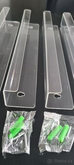 6ks Průhledné akrylátové nástěnné držáky na vinylové desky - 3