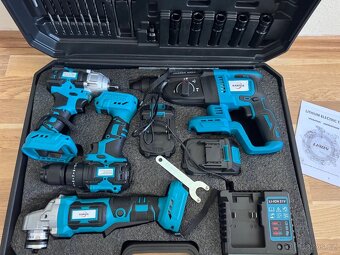 Multifunkční sada elektrického nářadí 4v1+ 2×21V baterie - 3