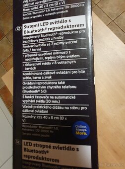 Livarno stropní led světlo s Bluetooth reproduktorem - NOVÉ - 3