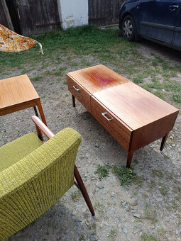 Retro set - křesla , komoda, stolek - 3
