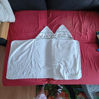 2ks Dromslott Ikea dětská osuška s kapucí 60x125 cm - 3