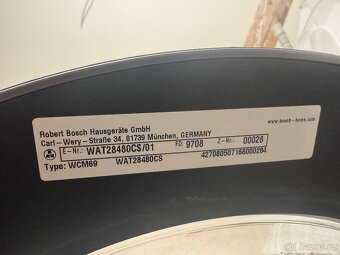 Pračka Bosch 8kg prádla, minimálně používaná - 3