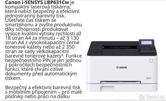 Laserová barevná tiskárna Canon - 3