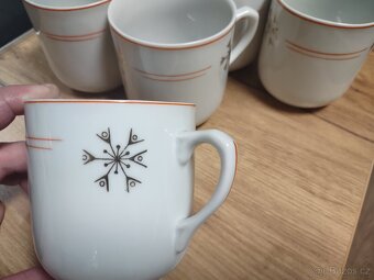 Sada 6 ks retro hrníčků - Made in Czechoslovakia. - 3