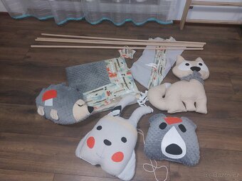 Dětský stan TEEPEE lesni zvířátka - 3