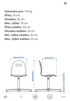 Dětská otočná židle IKEA - 3