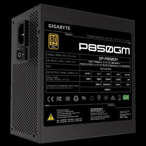 PC zdroj - GIGABYTE 850W (P850GM) - Záruka do 07/2026 u CZC - 3