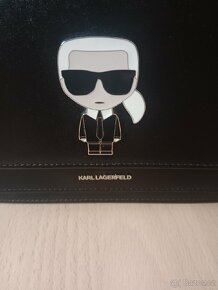 Karl Lagerfeld vysoce luxusní kožená crossbody - 3