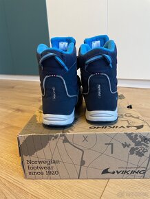 Zimní chlapecké boty Viking Bluster II GTX 36 navy - 3