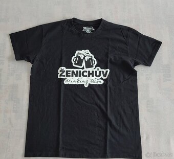 Tričko vel. L Ženichův drinking team - rozlučka se svobodou - 3