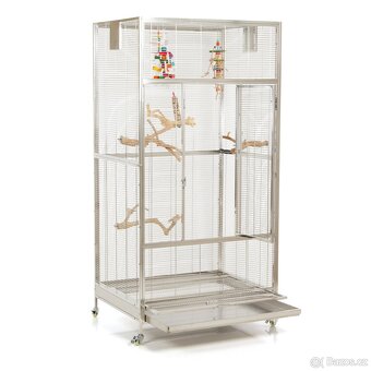 Klec, voliéra papoušek nerez - 3