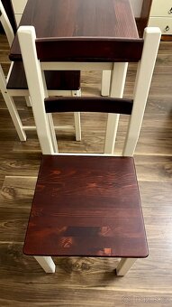 Stul z masivu + zidle - 3