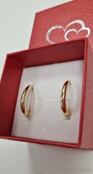 Krásné pozlacené naušnice - 3