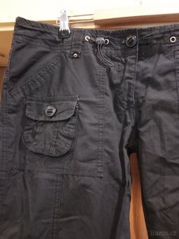 Letní dámské černé kalhoty -vel.M/L - 3