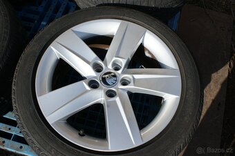 sada original alu kola Skoda 16 take Audi Seat VW letni pneu - 3
