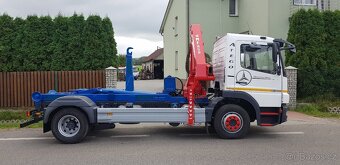 MERCEDES BENZ ATEGO 1224 hákový nosič + hydr. ruka - 3