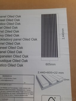 Akusticky obkladové panely- dub olejovany - 3